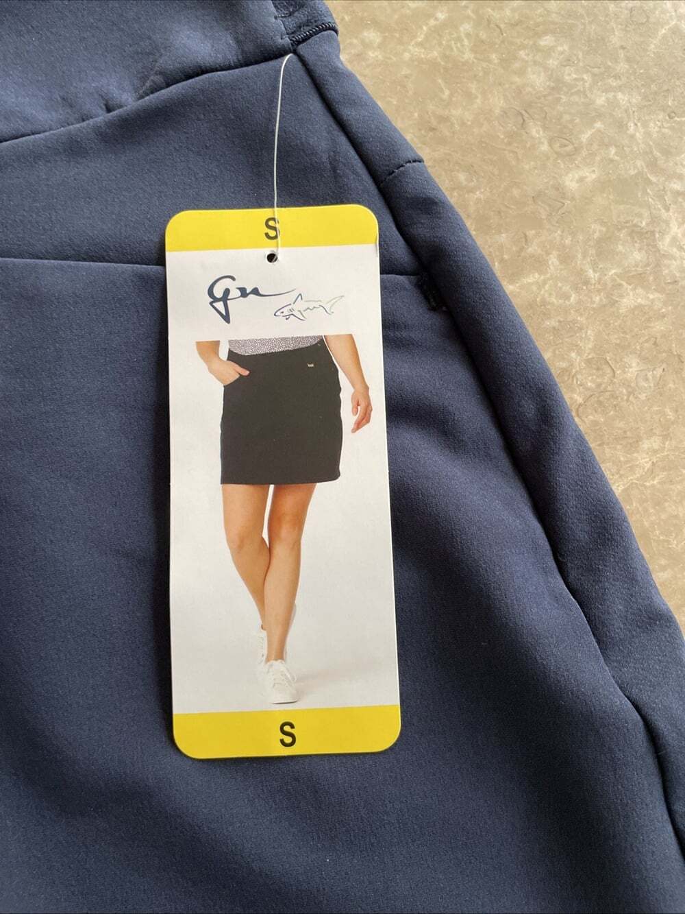 Greg Norman Womens Ladies Blue Golf Skirt Skort Lined Shorts Size S